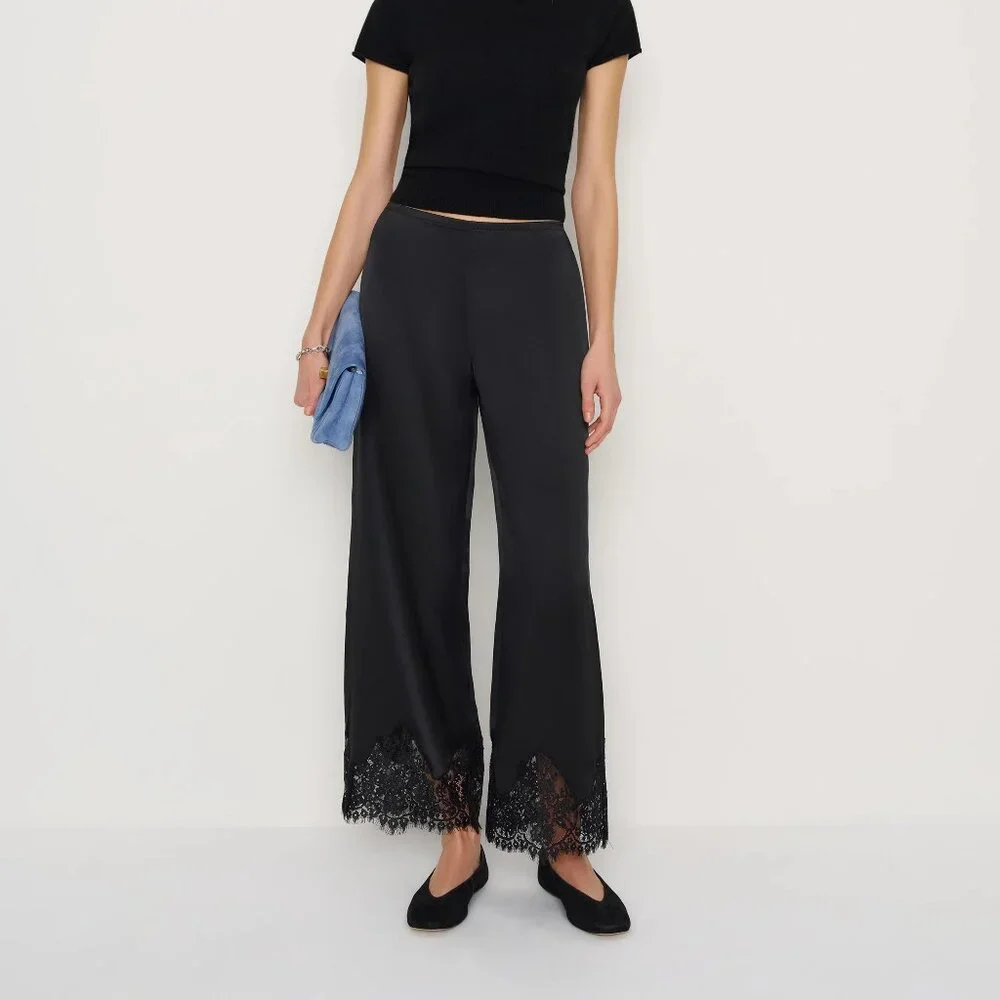Reformation Black Silk Pant - Picture 2 of 2